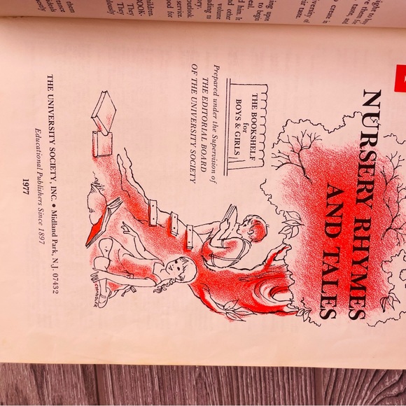 Vintage The Bookshelf for Boys & Girls #1 Nursery Rhymes Folk & Fairy Tales book - Picture 7 of 8